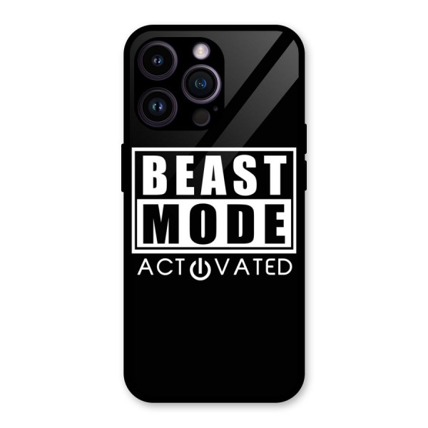 Beast Mode Activated Glass Back Case for iPhone 14 Pro Max
