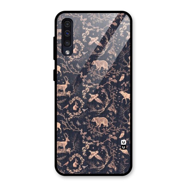 Beautiful Animal Design Glass Back Case for Galaxy A50s