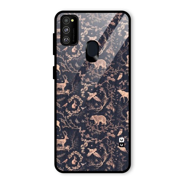 Beautiful Animal Design Glass Back Case for Galaxy M21