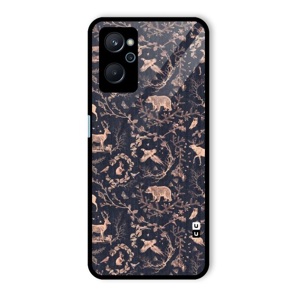 Beautiful Animal Design Glass Back Case for Realme 9i