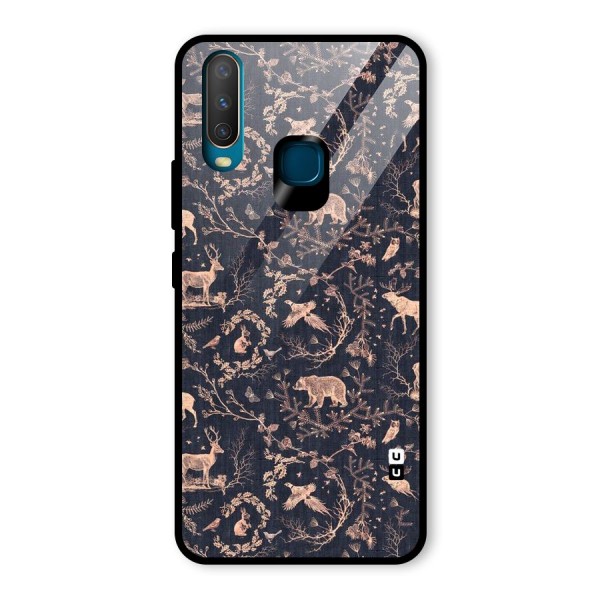 Beautiful Animal Design Glass Back Case for Vivo Y12