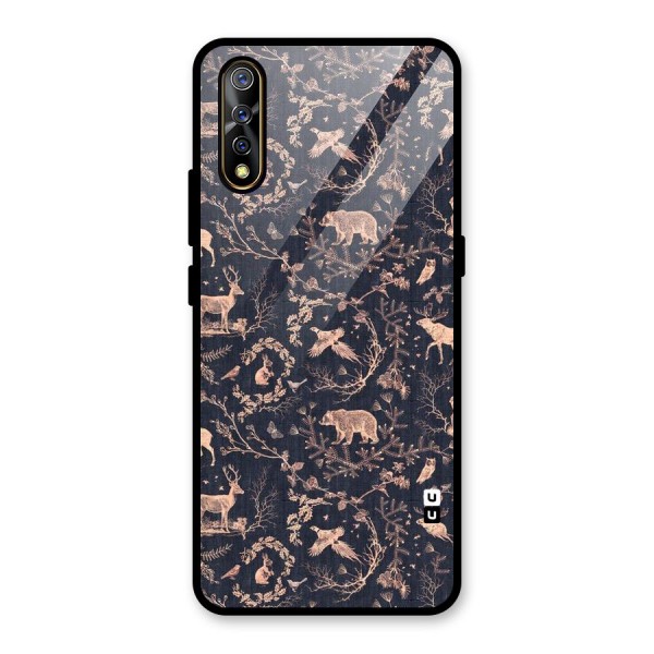 Beautiful Animal Design Glass Back Case for Vivo Z1x