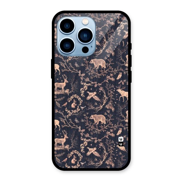 Beautiful Animal Design Glass Back Case for iPhone 13 Pro