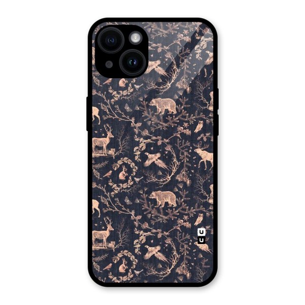 Beautiful Animal Design Glass Back Case for iPhone 14