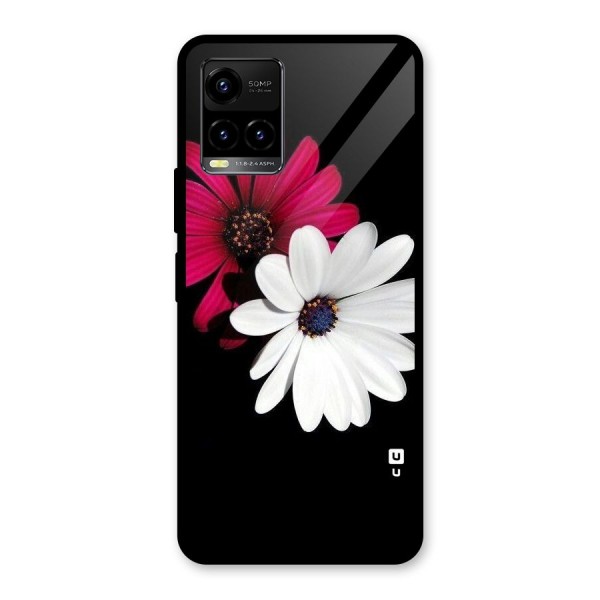 Beautiful Blooming Glass Back Case for Vivo Y21 2021