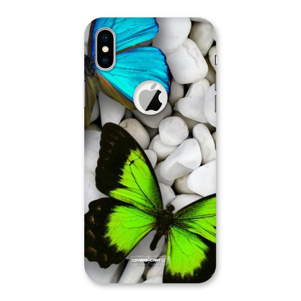 Beautiful Butterflies Back Case for iPhone XS Logo Cut