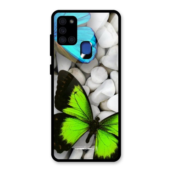 Beautiful Butterflies Glass Back Case for Galaxy A21s