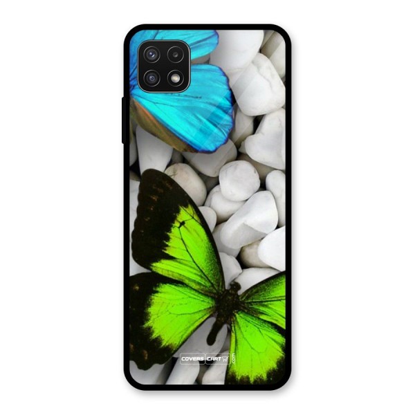 Beautiful Butterflies Glass Back Case for Galaxy A22 5G