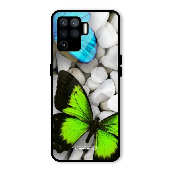 Beautiful Butterflies Glass Back Case for Oppo F19 Pro