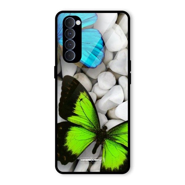 Beautiful Butterflies Glass Back Case for Oppo Reno4 Pro