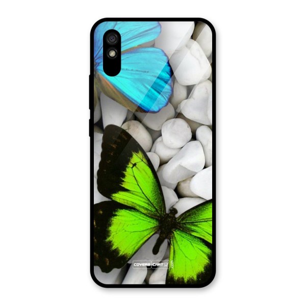 Beautiful Butterflies Glass Back Case for Redmi 9i