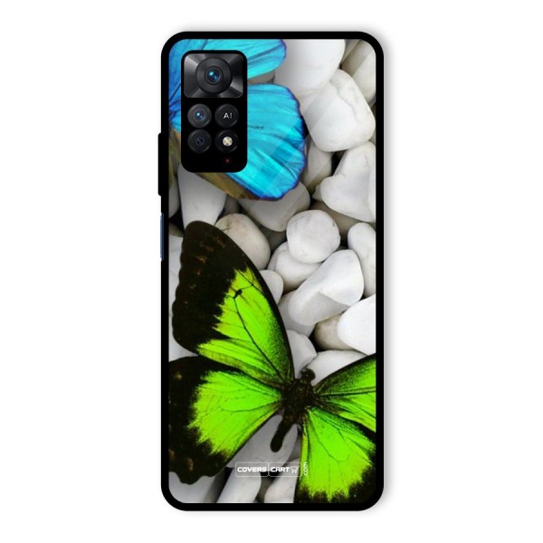 Beautiful Butterflies Glass Back Case for Redmi Note 11 Pro Plus 5G