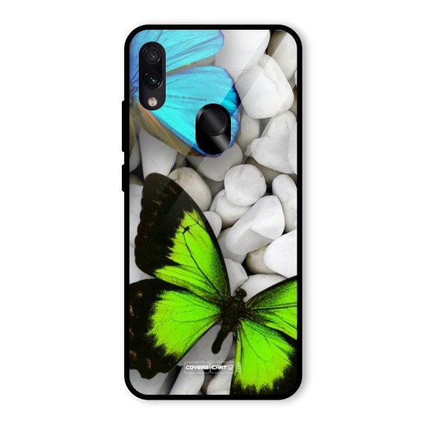 Beautiful Butterflies Glass Back Case for Redmi Note 7