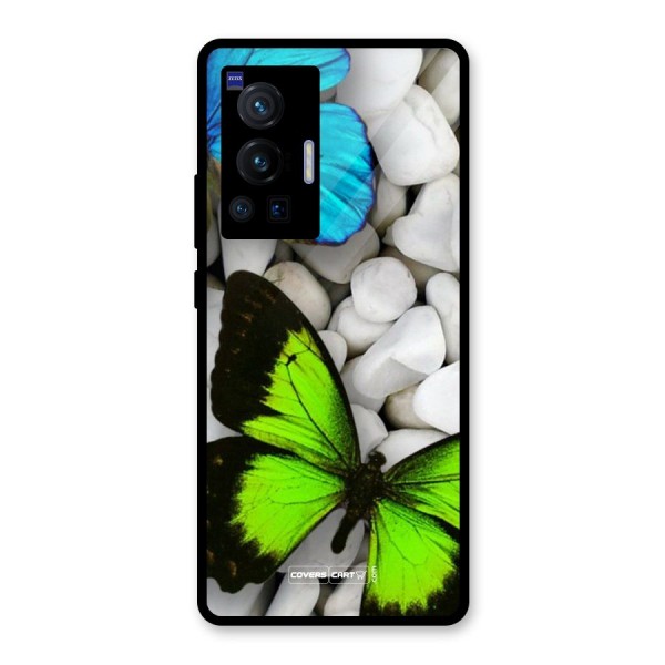 Beautiful Butterflies Glass Back Case for Vivo X70 Pro