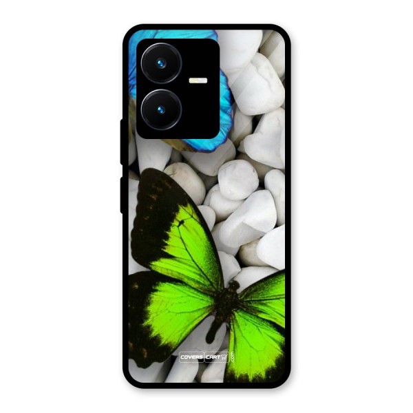 Beautiful Butterflies Glass Back Case for Vivo Y22