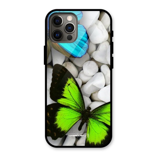 Beautiful Butterflies Glass Back Case for iPhone 12 Pro