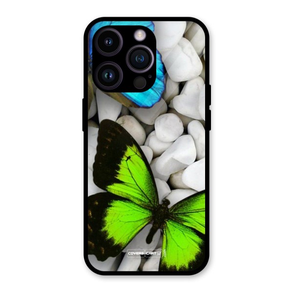 Beautiful Butterflies Glass Back Case for iPhone 14 Pro