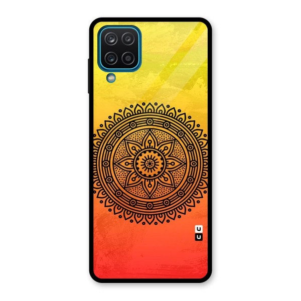 Beautiful Circle Art Glass Back Case for Galaxy A12