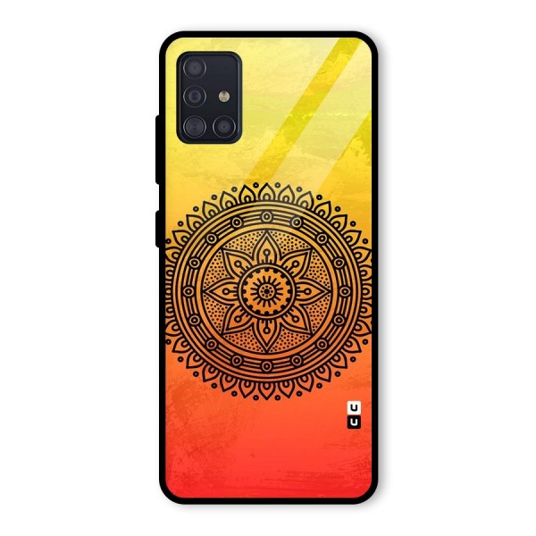 Beautiful Circle Art Glass Back Case for Galaxy A51