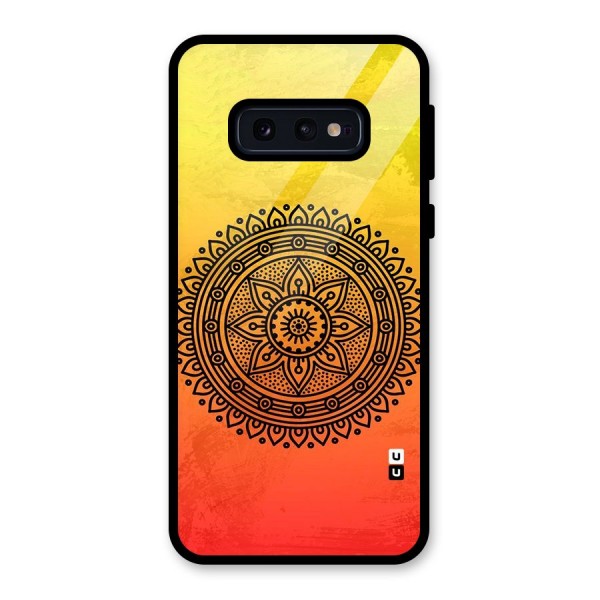 Beautiful Circle Art Glass Back Case for Galaxy S10e