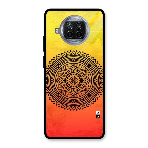 Beautiful Circle Art Glass Back Case for Mi 10i