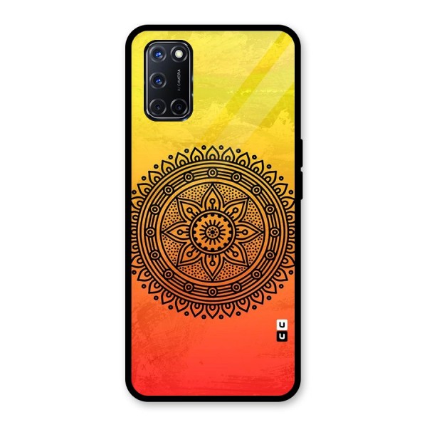 Beautiful Circle Art Glass Back Case for Oppo A52