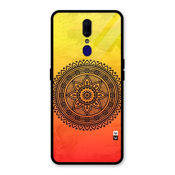 Beautiful Circle Art Glass Back Case for Oppo F11