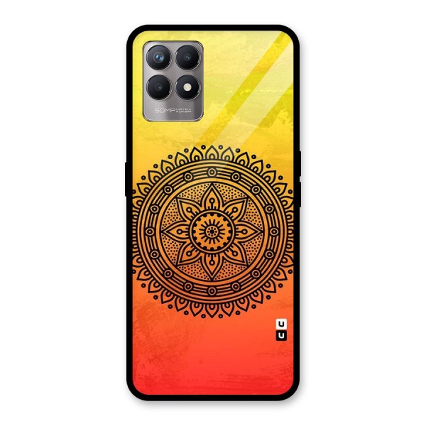 Beautiful Circle Art Glass Back Case for Realme 8i