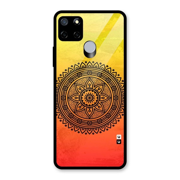 Beautiful Circle Art Glass Back Case for Realme C15