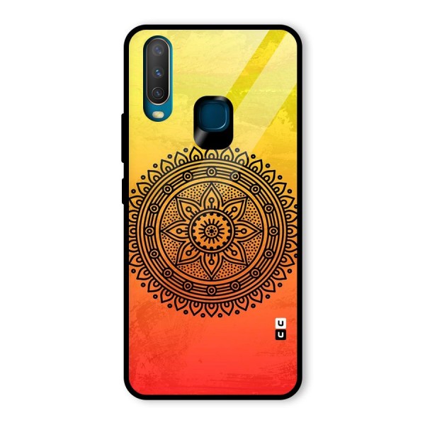 Beautiful Circle Art Glass Back Case for Vivo Y12