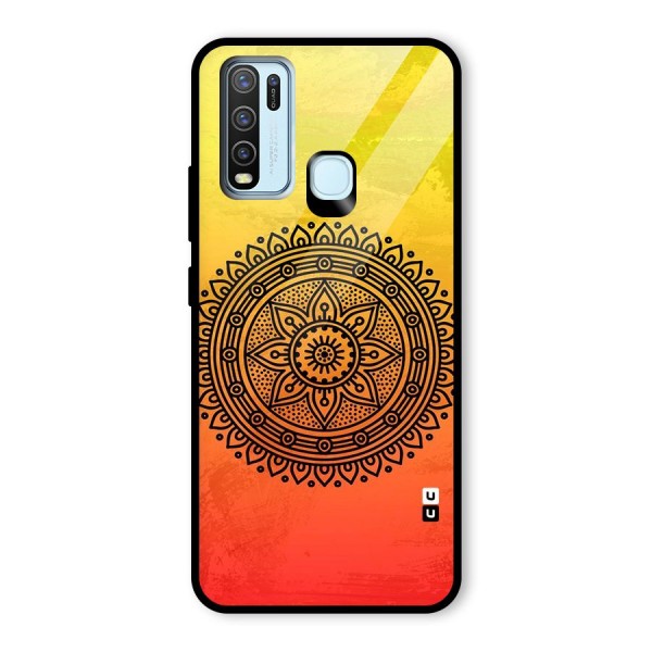 Beautiful Circle Art Glass Back Case for Vivo Y50