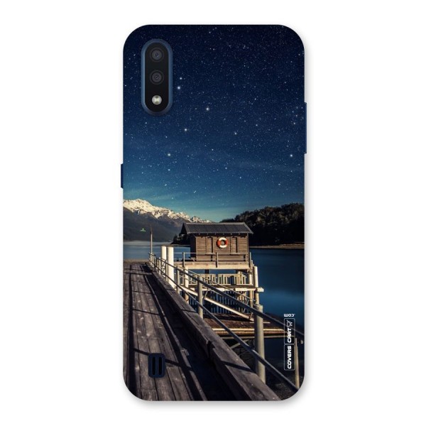 Beautiful Dock Hut Back Case for Galaxy M01