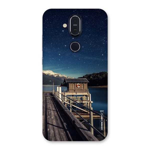 Beautiful Dock Hut Back Case for Nokia 8.1