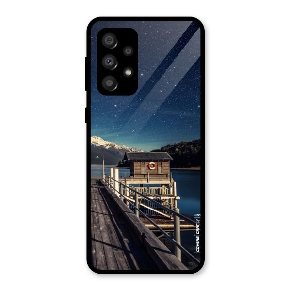 Beautiful Dock Hut Glass Back Case for Galaxy A32