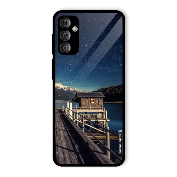 Beautiful Dock Hut Glass Back Case for Galaxy F23