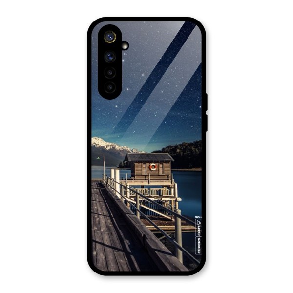 Beautiful Dock Hut Glass Back Case for Realme 6