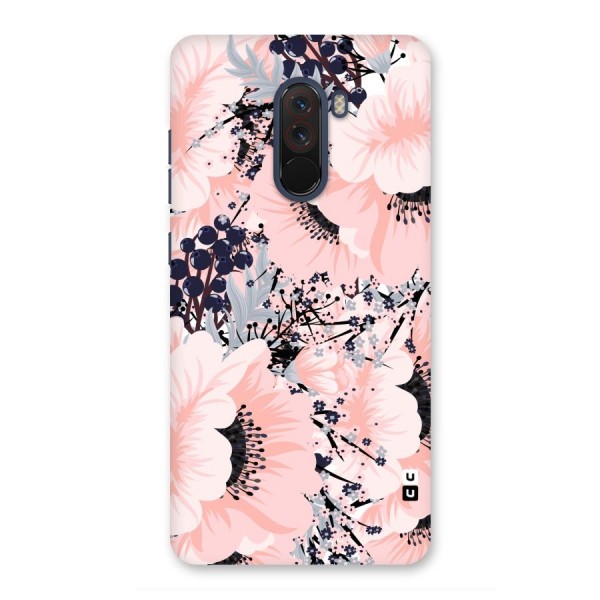 Beautiful Flowers Back Case for Poco F1