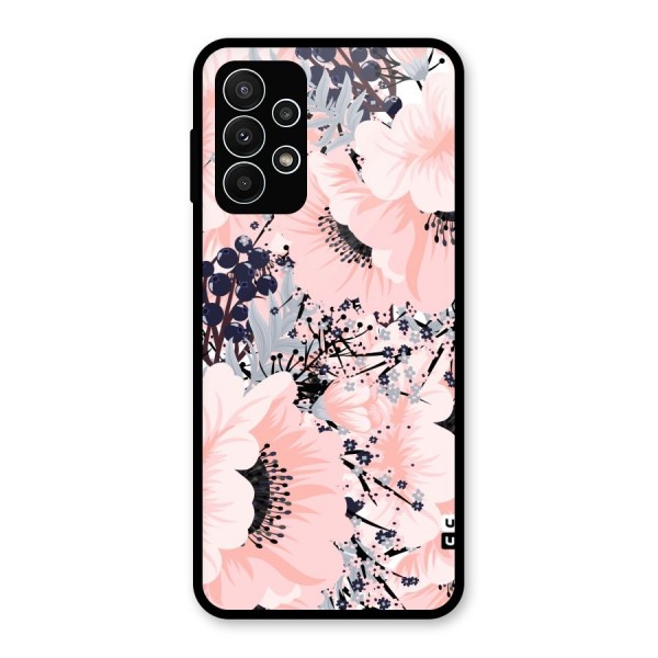 Beautiful Flowers Glass Back Case for Galaxy A23