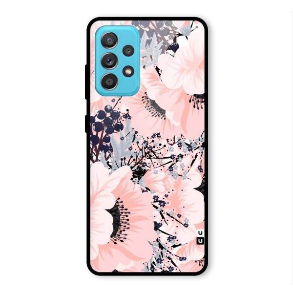 Beautiful Flowers Glass Back Case for Galaxy A52s 5G