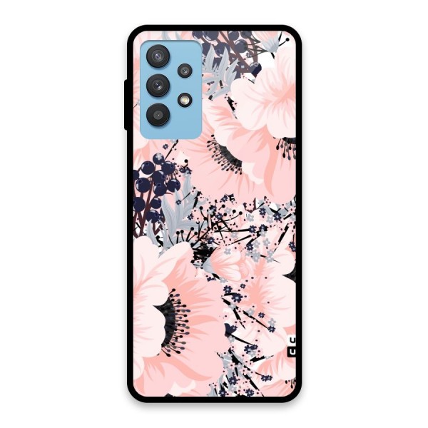 Beautiful Flowers Glass Back Case for Galaxy M32 5G