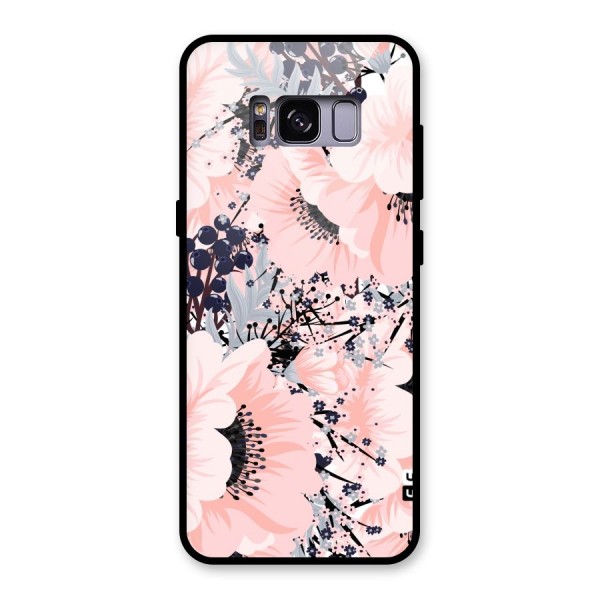 Beautiful Flowers Glass Back Case for Galaxy S8