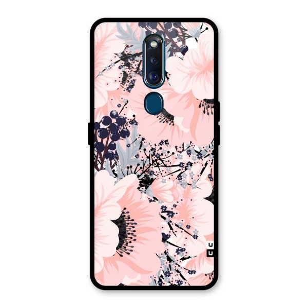 Beautiful Flowers Glass Back Case for Oppo F11 Pro