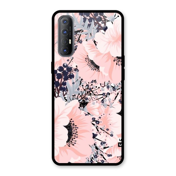 Beautiful Flowers Glass Back Case for Oppo Reno3 Pro