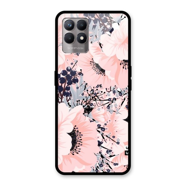 Beautiful Flowers Glass Back Case for Realme 8i