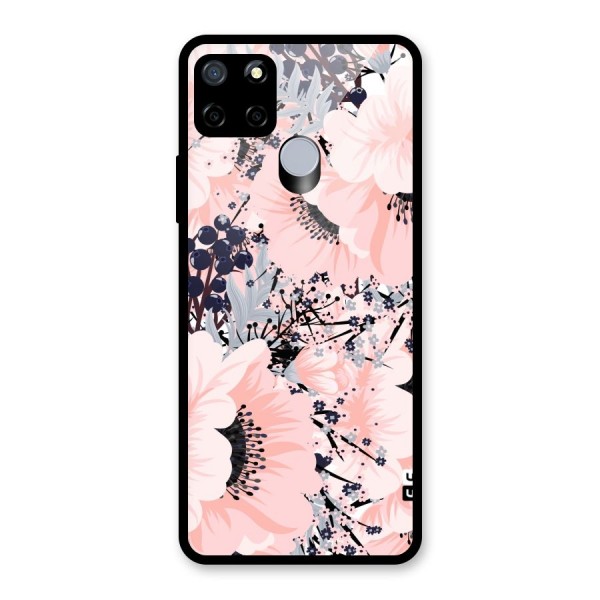 Beautiful Flowers Glass Back Case for Realme C12