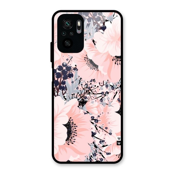 Beautiful Flowers Glass Back Case for Redmi Note 10