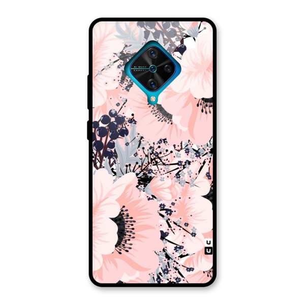 Beautiful Flowers Glass Back Case for Vivo S1 Pro