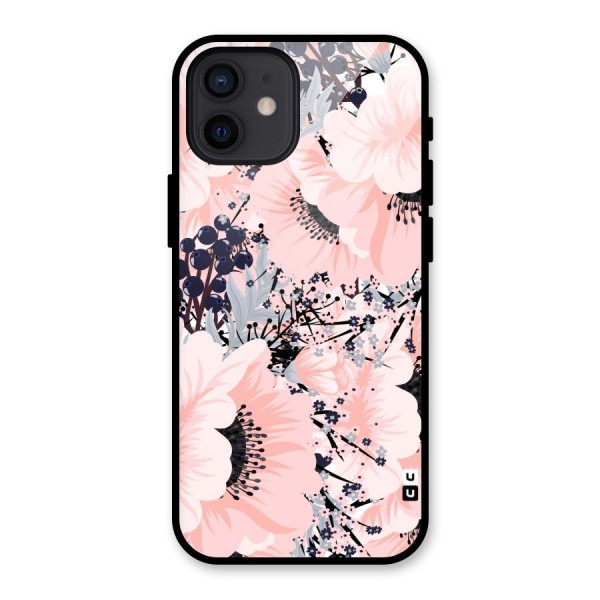 Beautiful Flowers Glass Back Case for iPhone 12