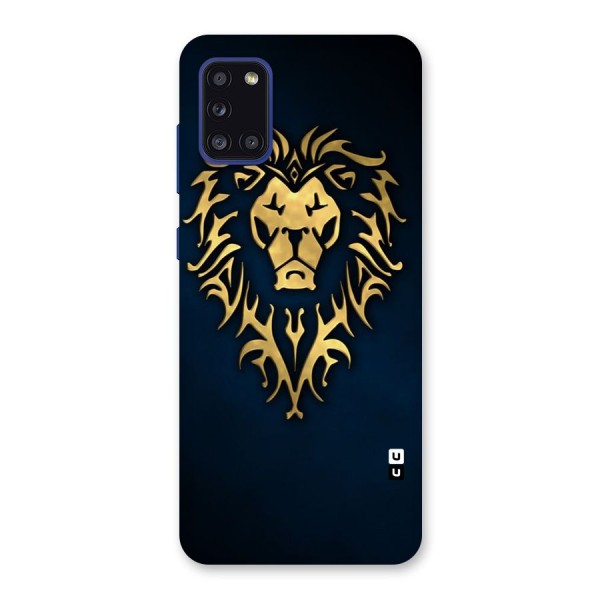 Beautiful Golden Lion Design Back Case for Galaxy A31