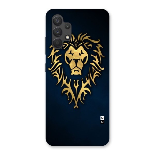 Beautiful Golden Lion Design Back Case for Galaxy A32